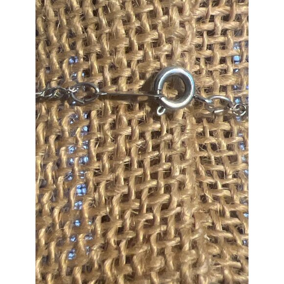 Vintage 18KTGP Twist Chain Necklace Dreamcatcher Pearl Cage Feathers 16" - Picture 4 of 5